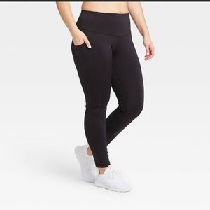 All in motion sculpted mid rise black leggings